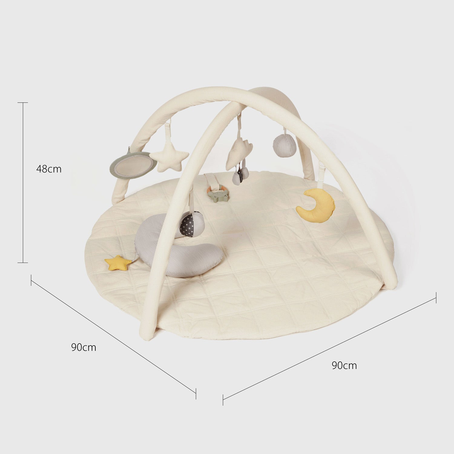 Measurement of the MiniDream baby playmat & gym.