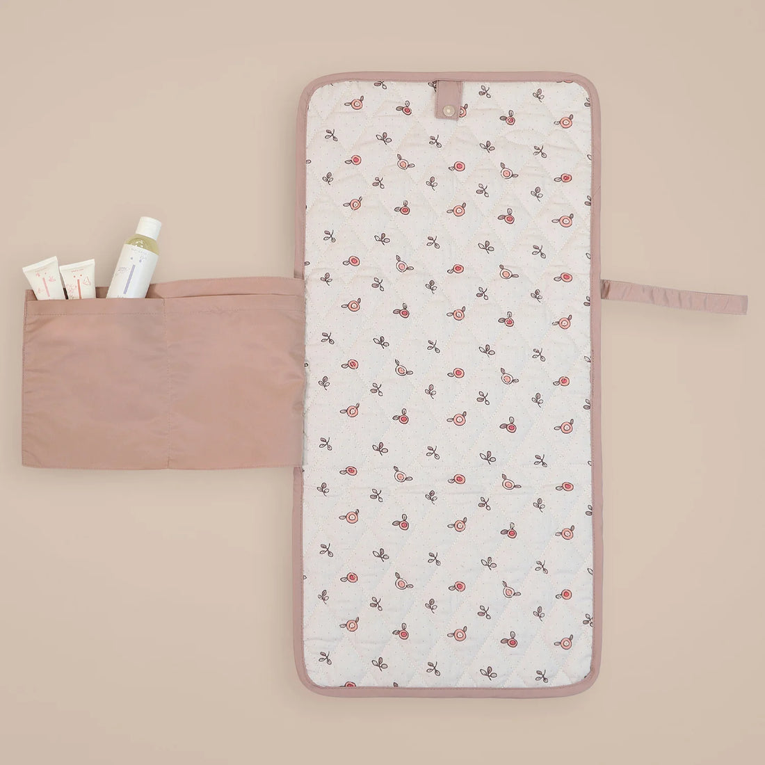 MiniDream Travel Changing Mat with Pockets – Baby Pink