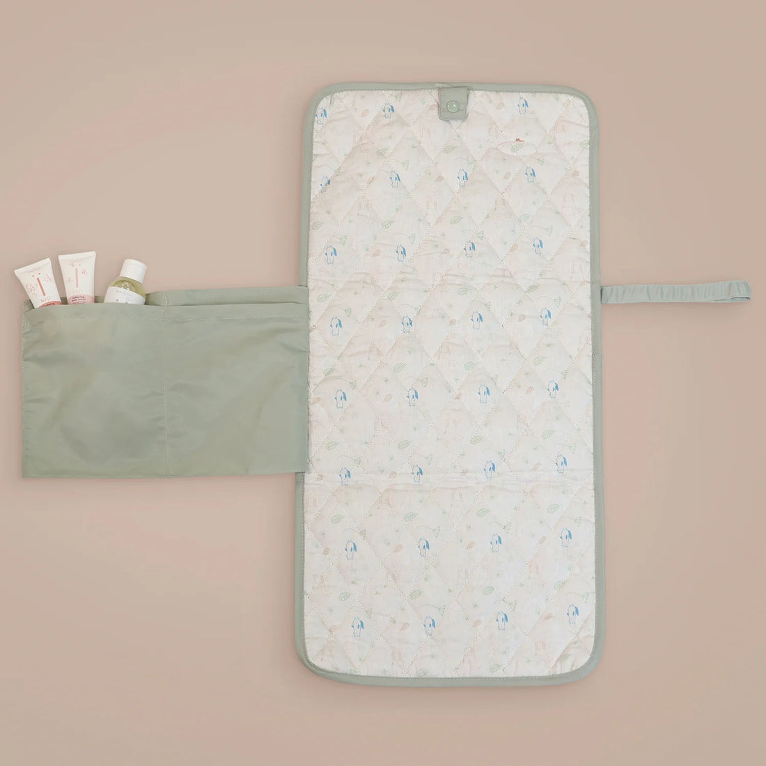 MiniDream Travel Changing Mat with Pockets - Sage Green