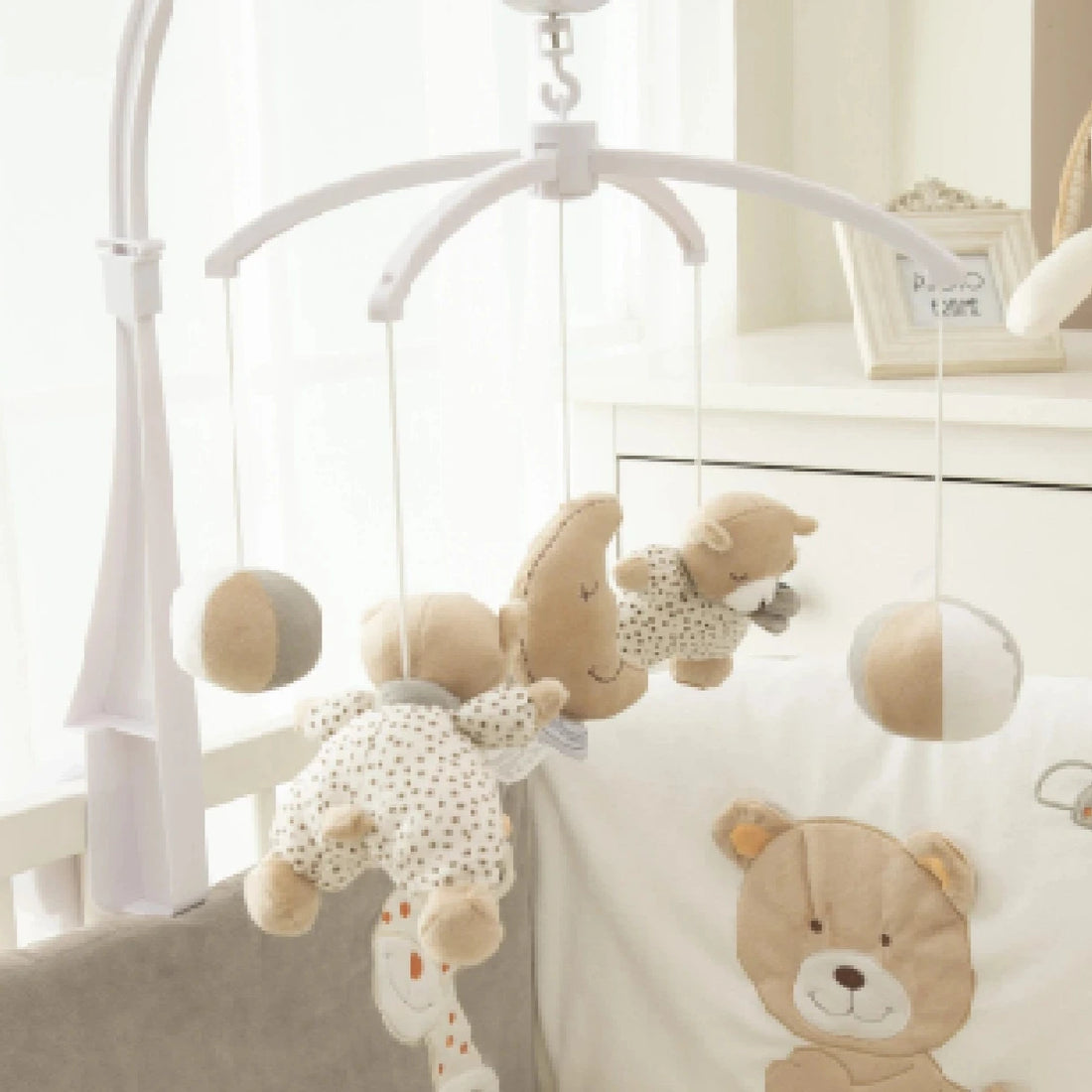 Musical Mobile for Crib - Safari Theme