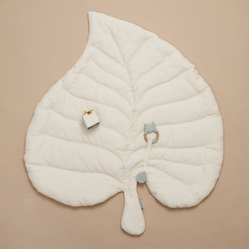 MiniDream Leaf Baby Play Gym Mat - White