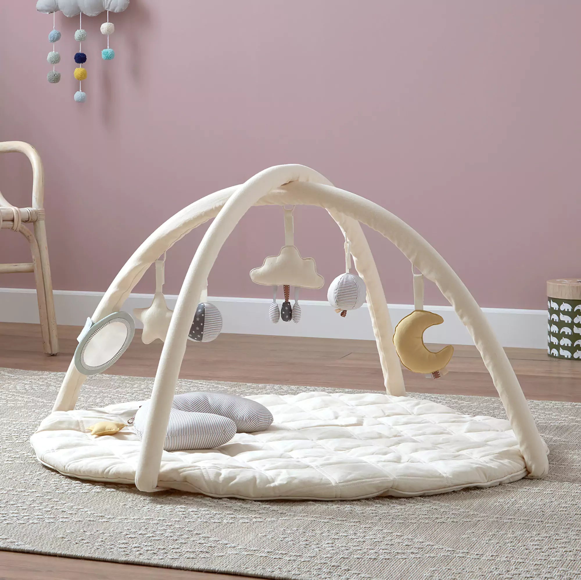 Neutral baby play gym hotsell