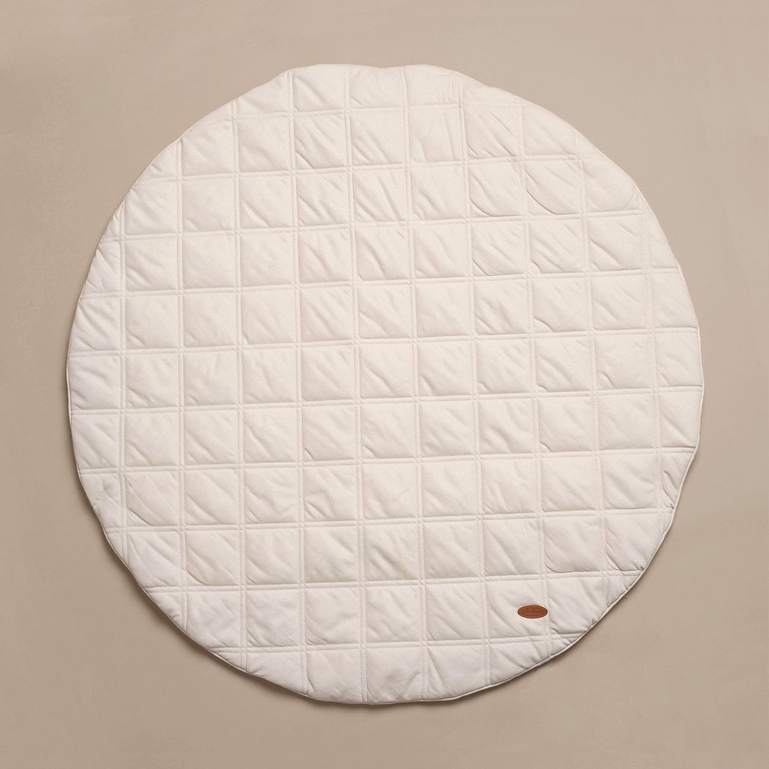 MiniDream Organic Round Play Mat - White - 100x100cm, 100% Organic Cotton