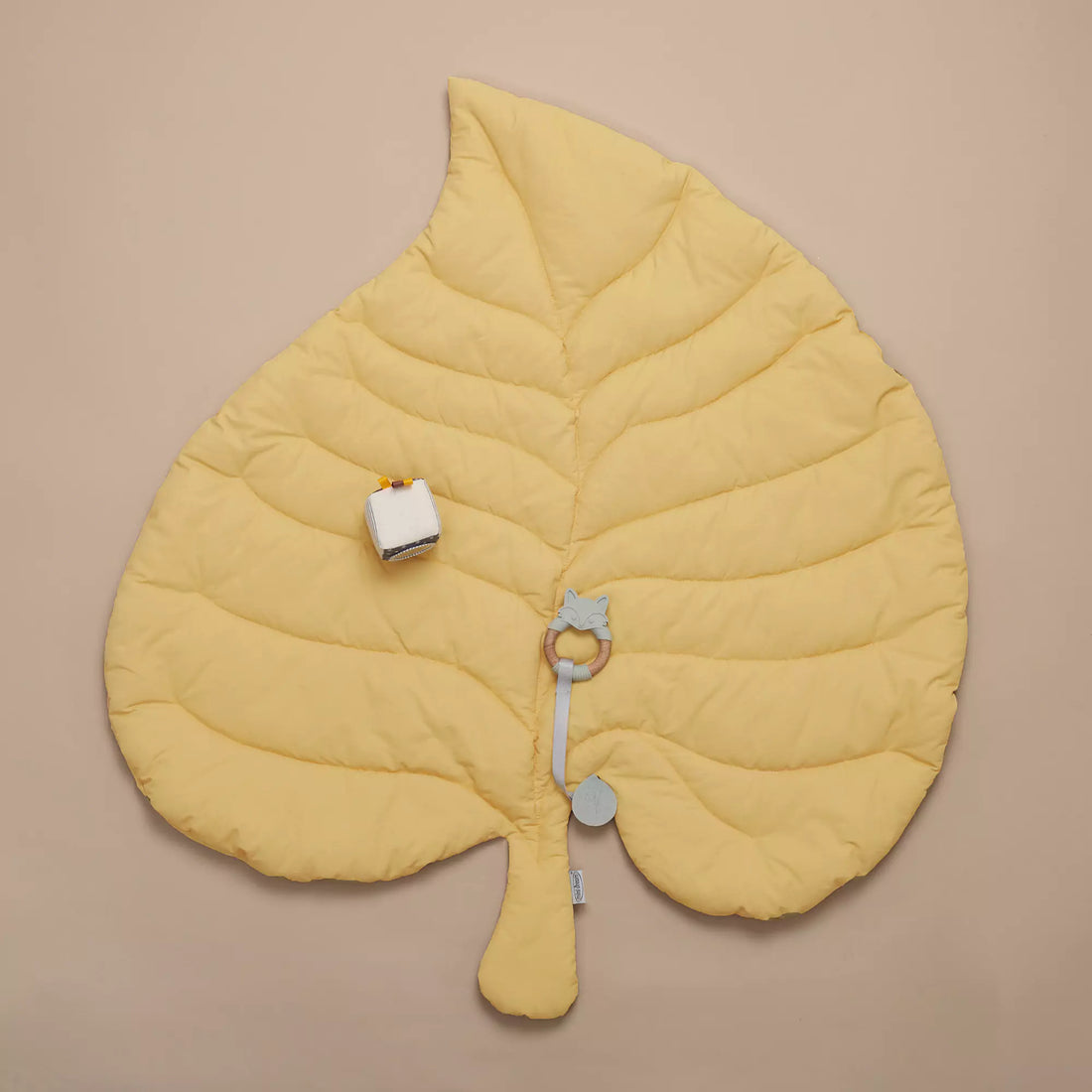 MiniDream Leaf Baby Gym Activity Playmat - Mustard