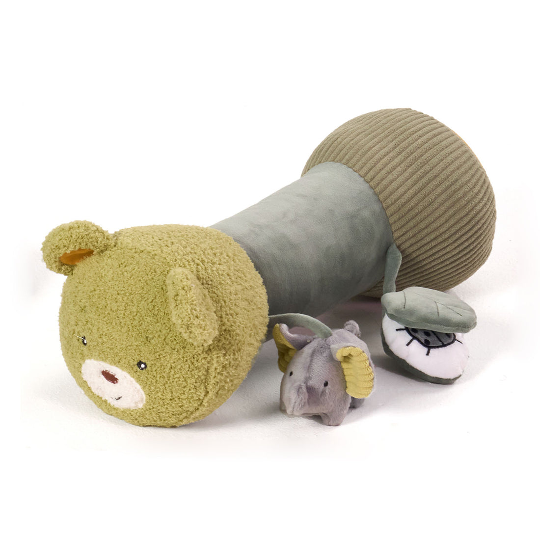 MiniDream tummy time roller in jungle theme.