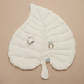 Organic Leaf Baby Play Gym Mat - White