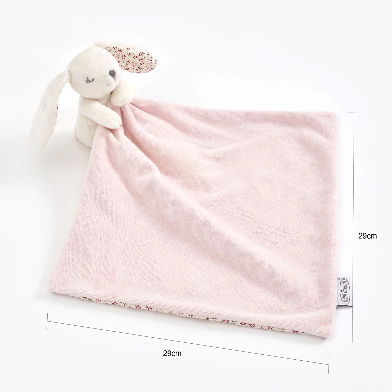 Baby Comforter with Pink Velvet and Floral Design