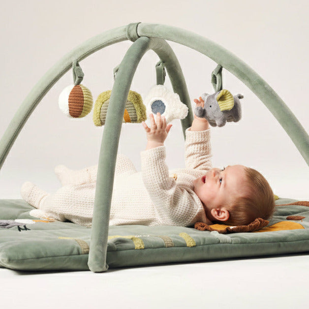 2-in-1 Activity Gym and Playpen Mat - Jungle