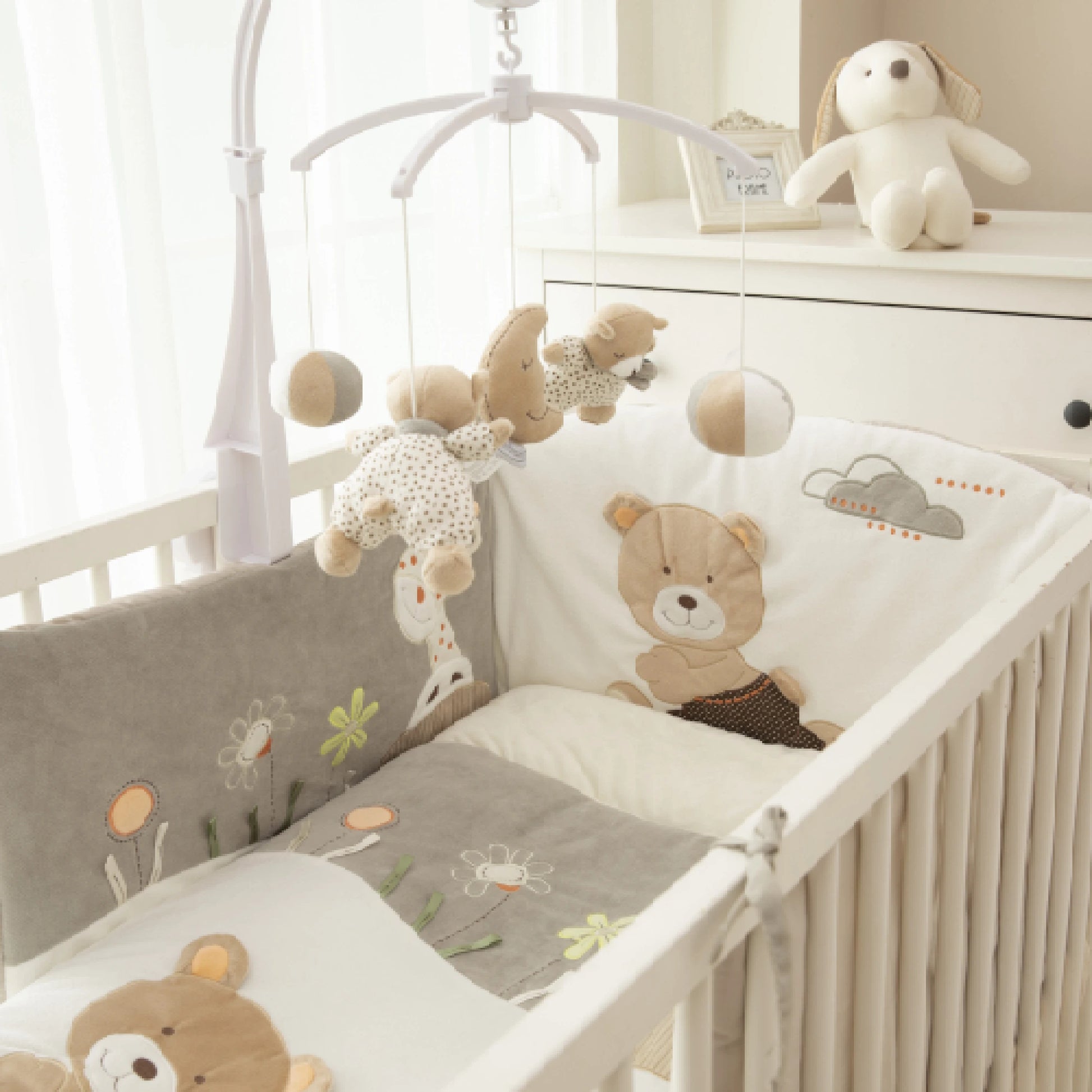 MiniDream Baby Musical Cot Mobile Moon Stars