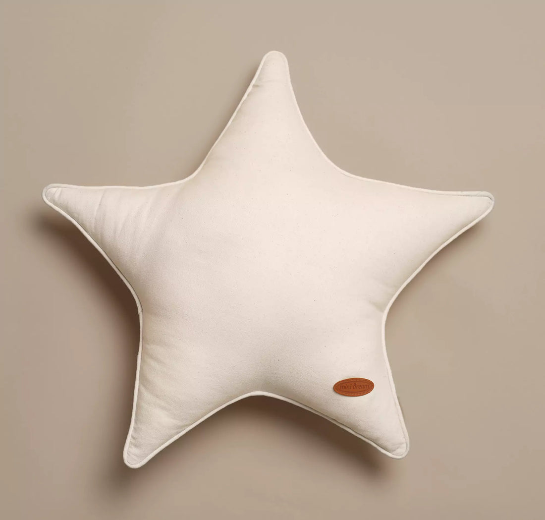 MiniDream Organic Cotton Star Cushion - Hypoallergenic & Versatile