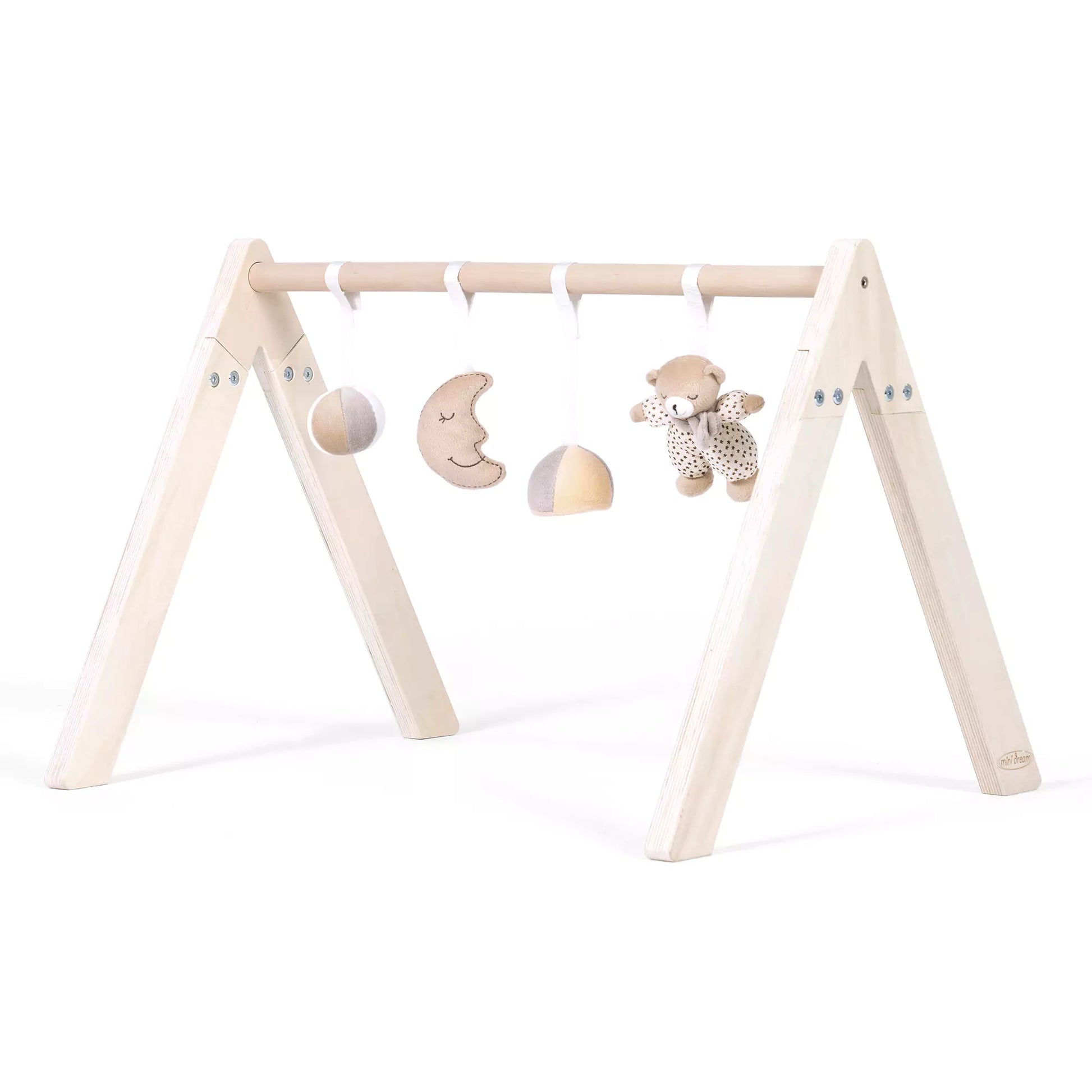 MiniDream Wooden Activity Gym with Toys Moon Star