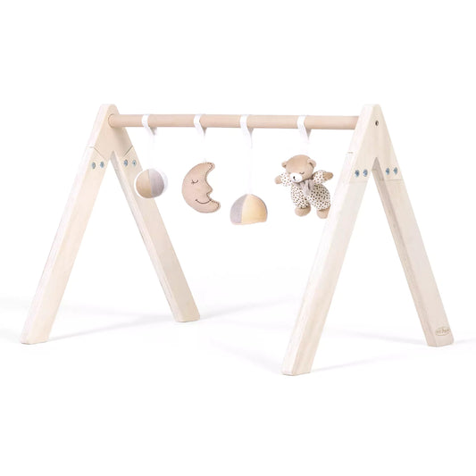 Wooden Activity Gym with Toys - Moon & Star