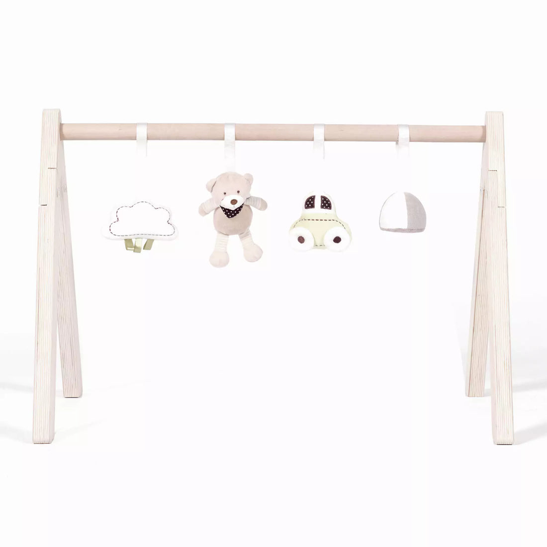 Wooden Baby Jungle Gym with Sensory Toys - Safari