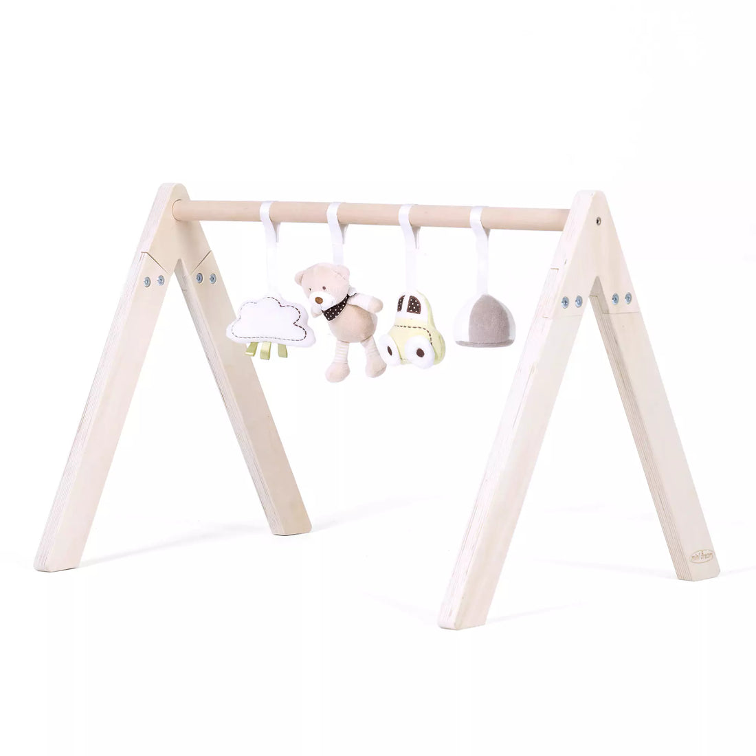 Wooden Baby Jungle Gym with Sensory Toys - Safari